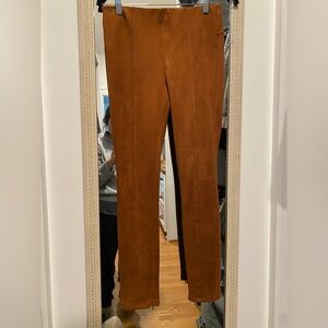 Anthropologie Vegan Suede Leggings, size 27